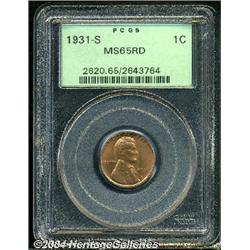 1931-S[1C] MS65 Red PCGS.