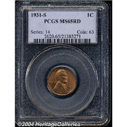 1931-S[1C] MS65 Red PCGS.