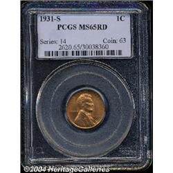1931-S[1C] MS65 Red PCGS.