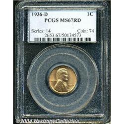 1936-D[1C] MS67 Red PCGS.