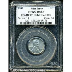 1943[1C] Doubled Die Obverse MS65 PCGS.