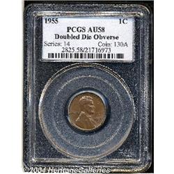 1955/55[1C] Doubled Die AU58 PCGS.
