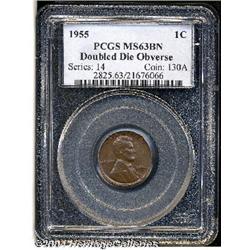1955/55[1C] Doubled Die MS63 Brown PCGS.