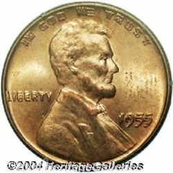 1955/55[1C] Doubled Die MS64 Red PCGS.