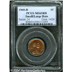 1960-D[1C] Small Over Large Date MS65 Red PCGS.