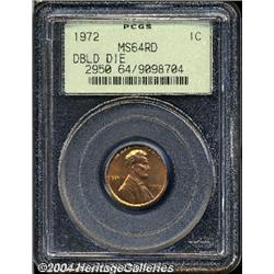 1972/72[1C] Doubled Die MS64 Red PCGS.