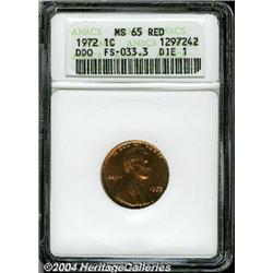 1972/72[1C] Doubled Die MS65 Red and Brown ANACS.