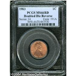 1983[1C] Doubled Die Reverse MS66 Red PCGS.