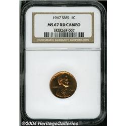 1967[1C] SMS MS67 Red Cameo NGC.