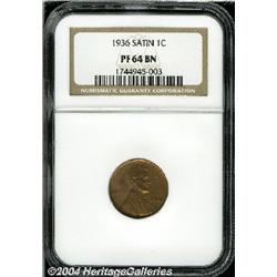 1936[1C] Type One--Satin Finish PR64 Brown NGC.