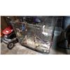 Image 1 : LARGE BIRD CAGE WITH TOYS AND ACCESSORIES