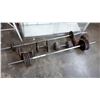 Image 1 : LOT OF DUMBELLS AND WEIGHTS AND BARS