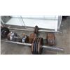 Image 3 : LOT OF DUMBELLS AND WEIGHTS AND BARS