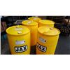 Image 2 : 5 YELLOW 45 GALLON BARRELS