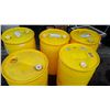 Image 3 : 5 YELLOW 45 GALLON BARRELS