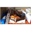 Image 1 : BOX OF VINTAGE TOOLS AND PULLEY