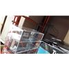 Image 1 : SMALL RETAIL DISPLAY RACK AND PLEXIGLASS DISPLAY CASE