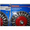 Image 2 : 3 NEW WESTWARD 6 INCH WIRE WHEEL BRUSHES RETAIL $49 EACH