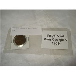 1939 KING GEORGE V ROYAL VISIT COIN