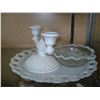 Image 2 : THREE PIECE OF HOBNAIL MILKGLASS