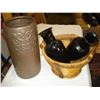 Image 1 : CERAMIC UMBRELLA STAND AND VASES
