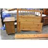 Image 2 : PINE SINGLE SIZE BEDFRAME AND NIGHTSTAND