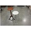 Image 1 : PARLOUR TABLE AND VINTAGE STOOL