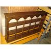 Image 1 : FOLDING WOOD BOOKSHELF AND WALL MOUNTED KNICKNACK SHELF