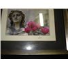Image 2 : FRAMED BASKETBALL MIRROR AND PICTURE OF STAATUE IN BLACK FRAME