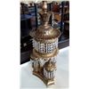 Image 2 : TWO LARGE CRYSTAL LAMPS WITH SHADES 42 INCHES TALL