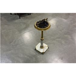 VINTAGE MARBLE BASE ASH TRAY