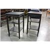 Image 2 : PAIR BLACK END TABLES