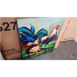 ROOSTER ON CANVAS