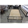 Image 1 : BLACK METAL SINGLE SIZE BEDFRAME