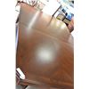 Image 3 : ASHLEY DARK FINISH DINING TABLE WITH 2 EXTENSIONS AND 6 UPHOLSTERED DINING CHAIRS, RETAIL $2699