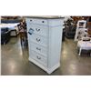 Image 2 : BRAND NEW ASHLEY RUSTIC FARMHOUSE 5 DRAWER CHEST OF DRAWERS RETAIL $1899