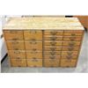Image 1 : ANTIQUE OAK OFFICE ORGANIZER CABINET