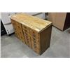 Image 2 : ANTIQUE OAK OFFICE ORGANIZER CABINET