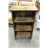 Image 2 : THREE TIER WOOD RUTIC BOOKSHELF