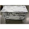 Image 2 : RUSTIC PAINTED THREE DRAWER DRESSER