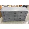 Image 1 : GREY PAINTED 9 DRAWER CREDENZA