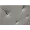 Image 2 : UPOLSTERED QUEENSIZE HEADBOARD WITH GLASS ACCENTS