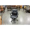 Image 1 : BLACK LEATHER OFFICE CHAIR