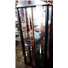 Image 1 : MODERN BLACK AND MAPLE DISPLAY CABINET
