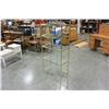 Image 1 : BRASS AND GLASS SHELF UNIT