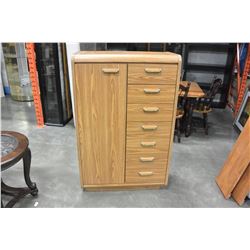 OAK FINISH WARDROBE DRESSER BY PALLISAR