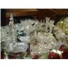Image 2 : SHELF LOT OF CRYSTAL SERVING PIECES