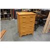 Image 1 : 4 DRAWER MAPLE HIGHBOY