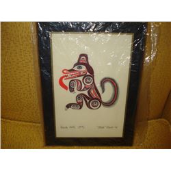 SIGNED BILL REID HAIDA WOLF 1979