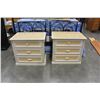 Image 1 : PAIR OF 3 DRAWER NIGHT STANDS MADE IN ITALY